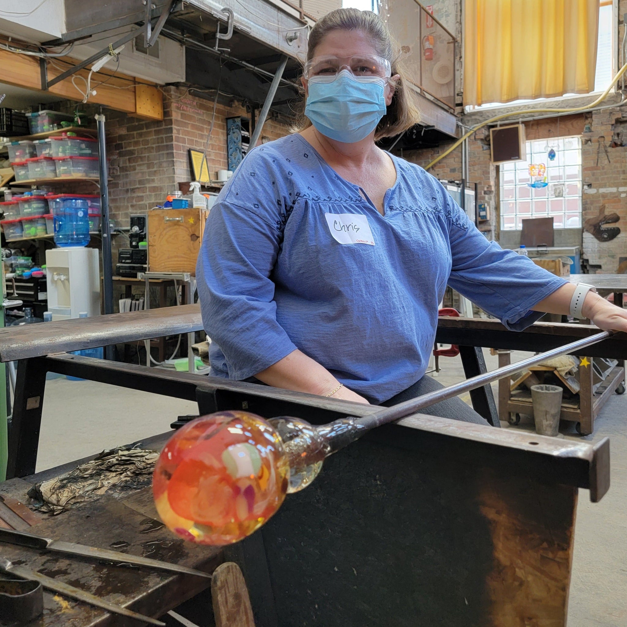 Glass Experience! Blown Glass Paperweight - March 10