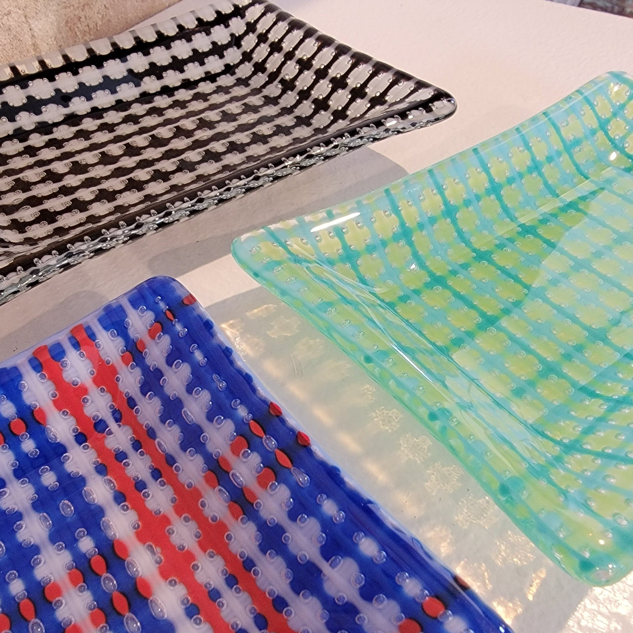 Fused Glass "Bubble" Soap Dish / Trinket Tray - February 24