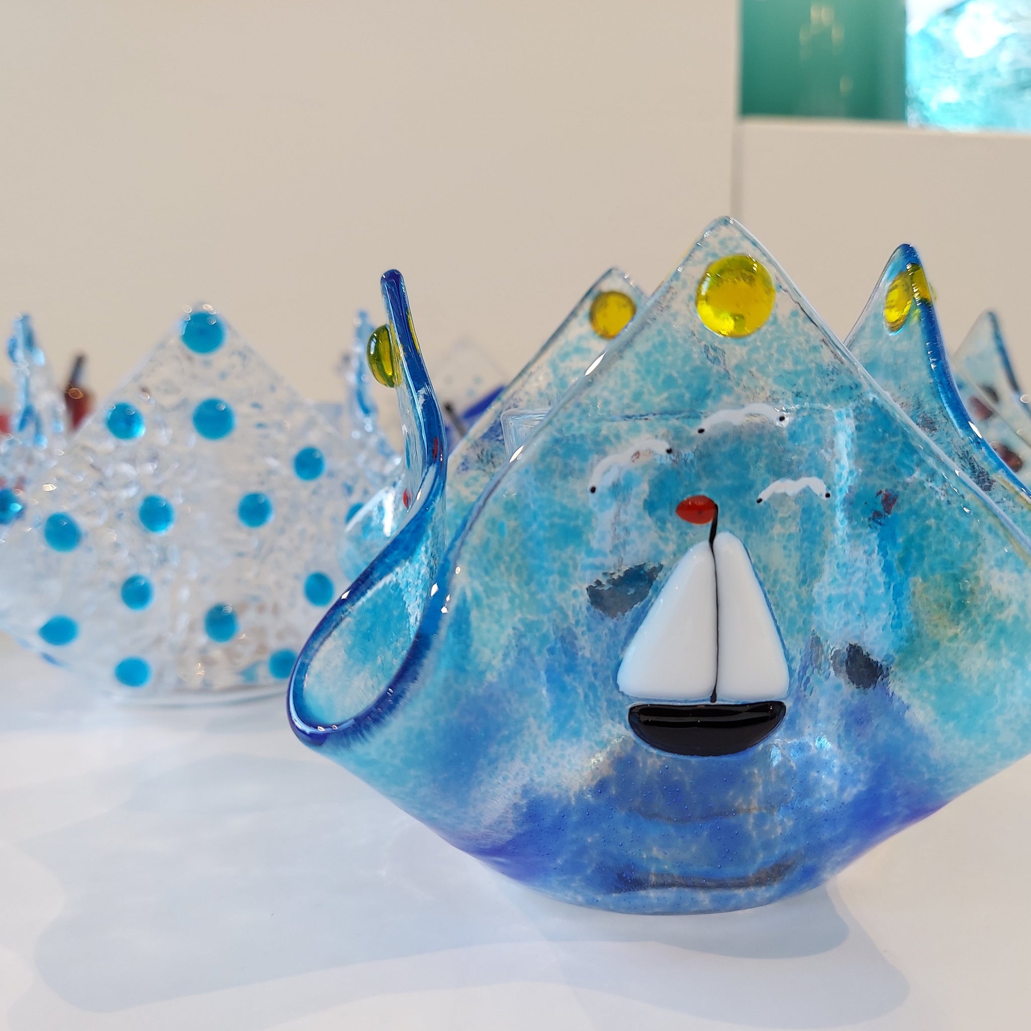 NEW! Fused Glass Candle Holder - November 18