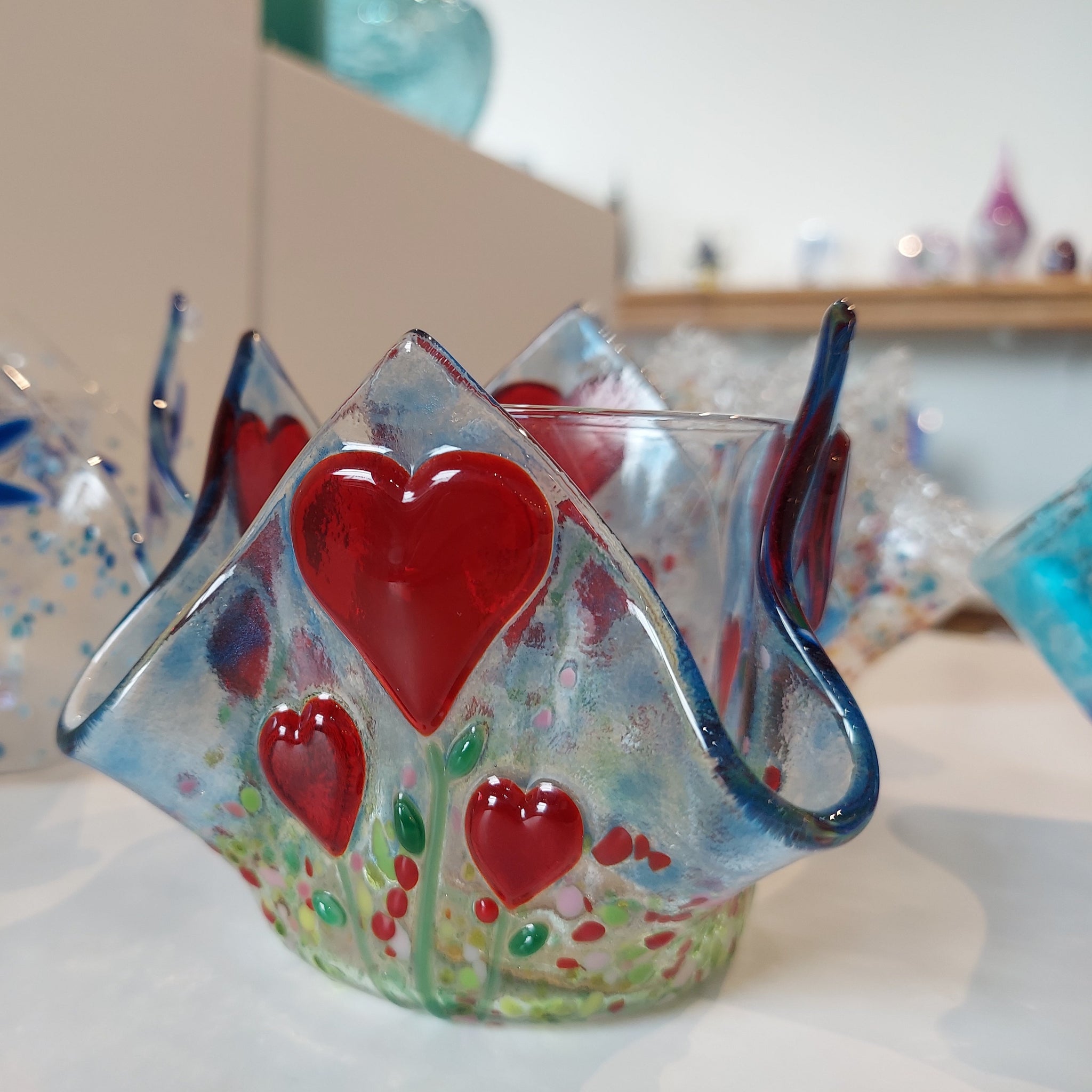 NEW! Fused Glass Candle Holder - November 18