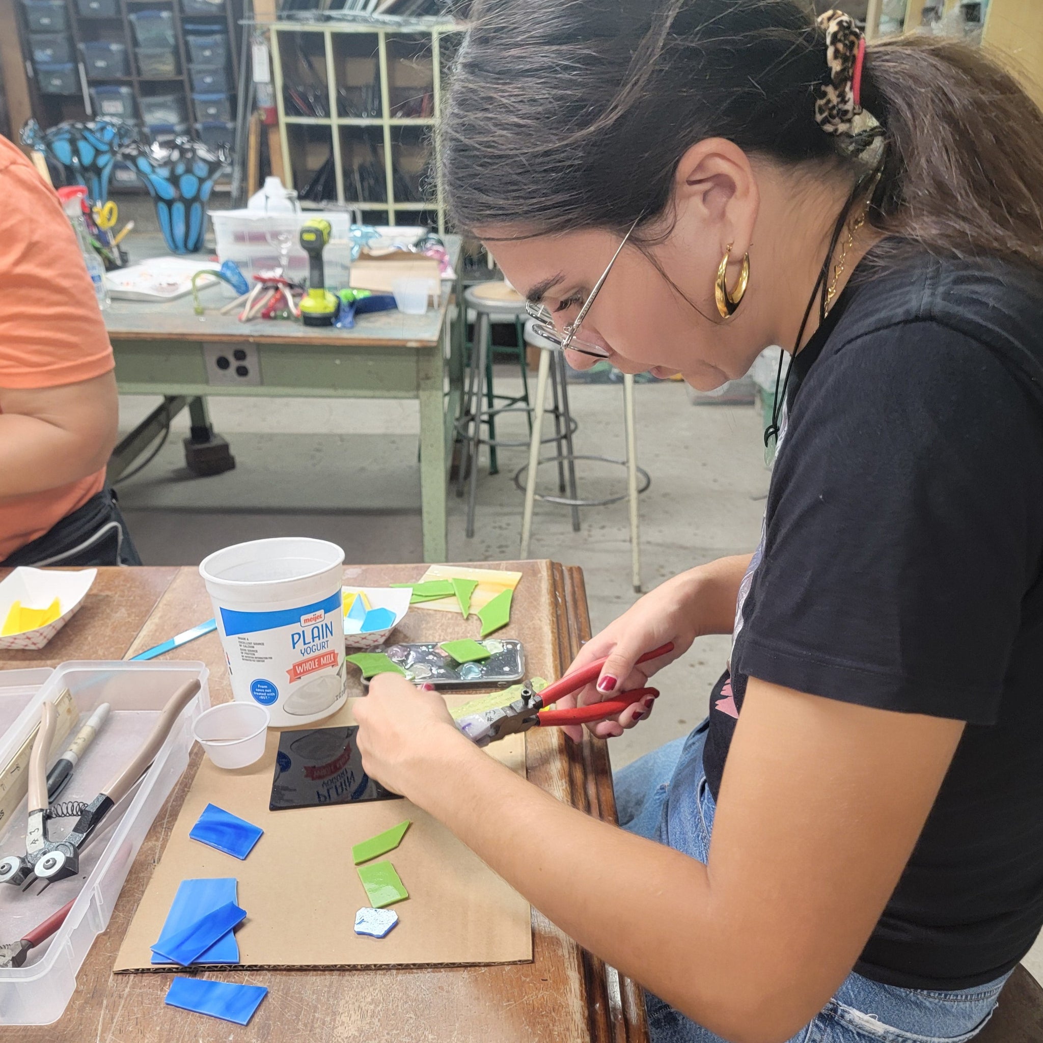 Fused Glass Holiday Candle Holder: December 6 (10am-12pm)