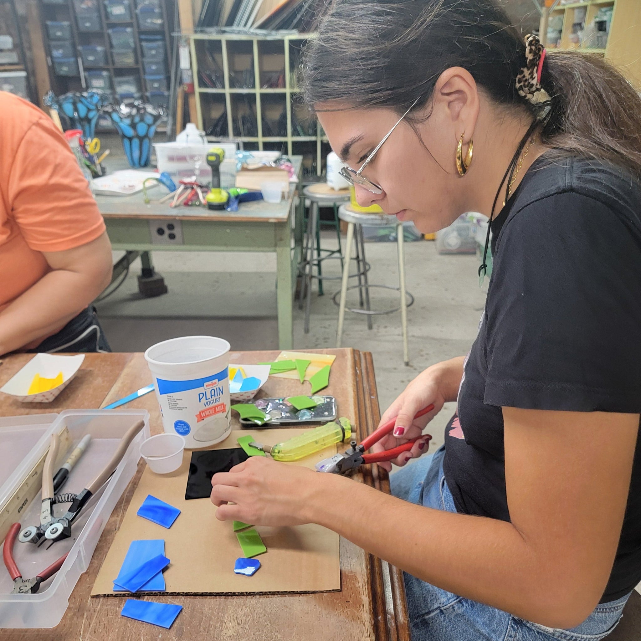 NEW! Fused Glass Abstract Faces - Saturday, August 16 (10am-12:30pm)