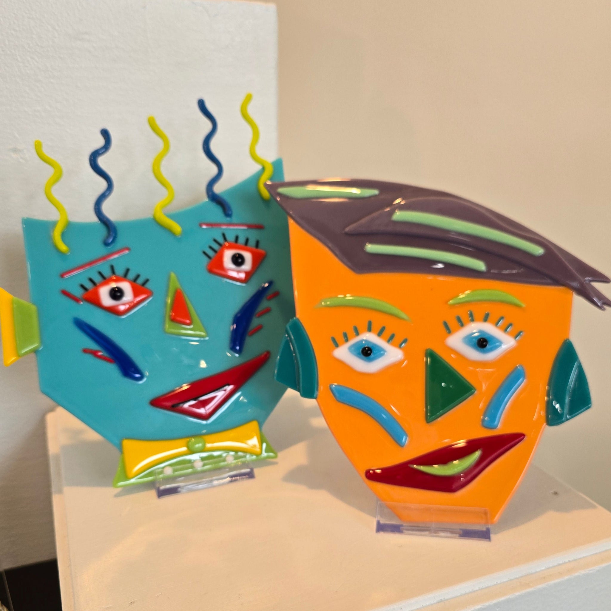 NEW! Fused Glass Abstract Faces - Saturday, August 16 (10am-12:30pm)