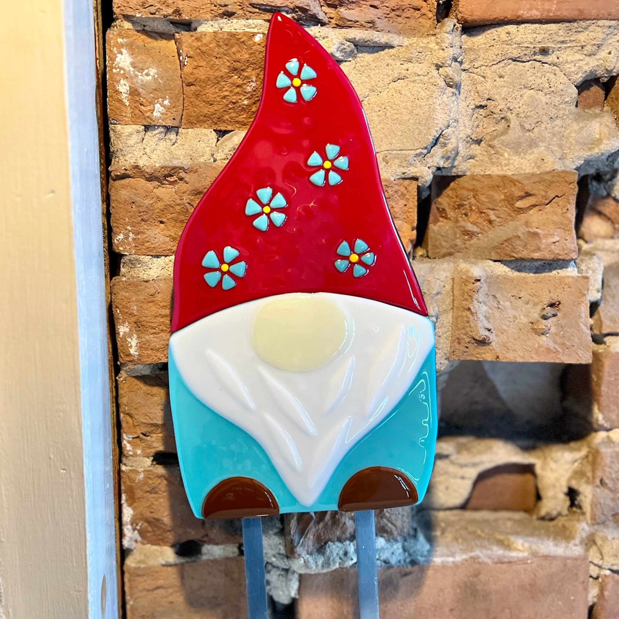 Gnome Garden Art (with metal stake) - April 6