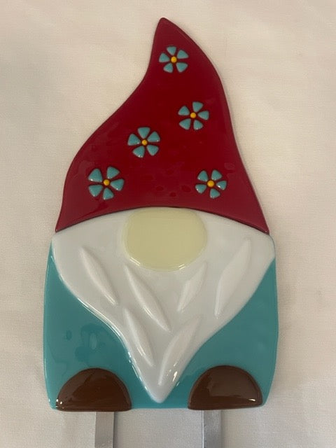 Gnome Garden Art (with metal stake) - April 6