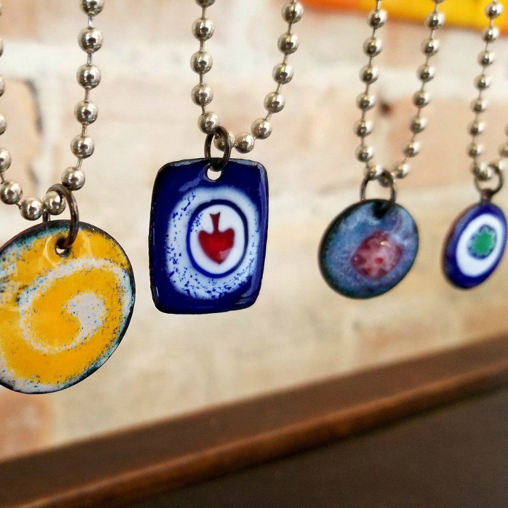 Enamel Necklaces Jackie Baker