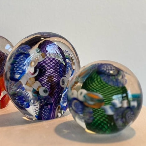 Glass Experience! Murrine Blown Glass Paperweight - August 17