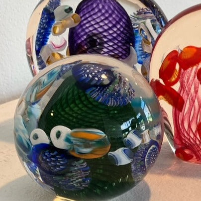 Glass Experience! Murrine Blown Glass Paperweight - August 17