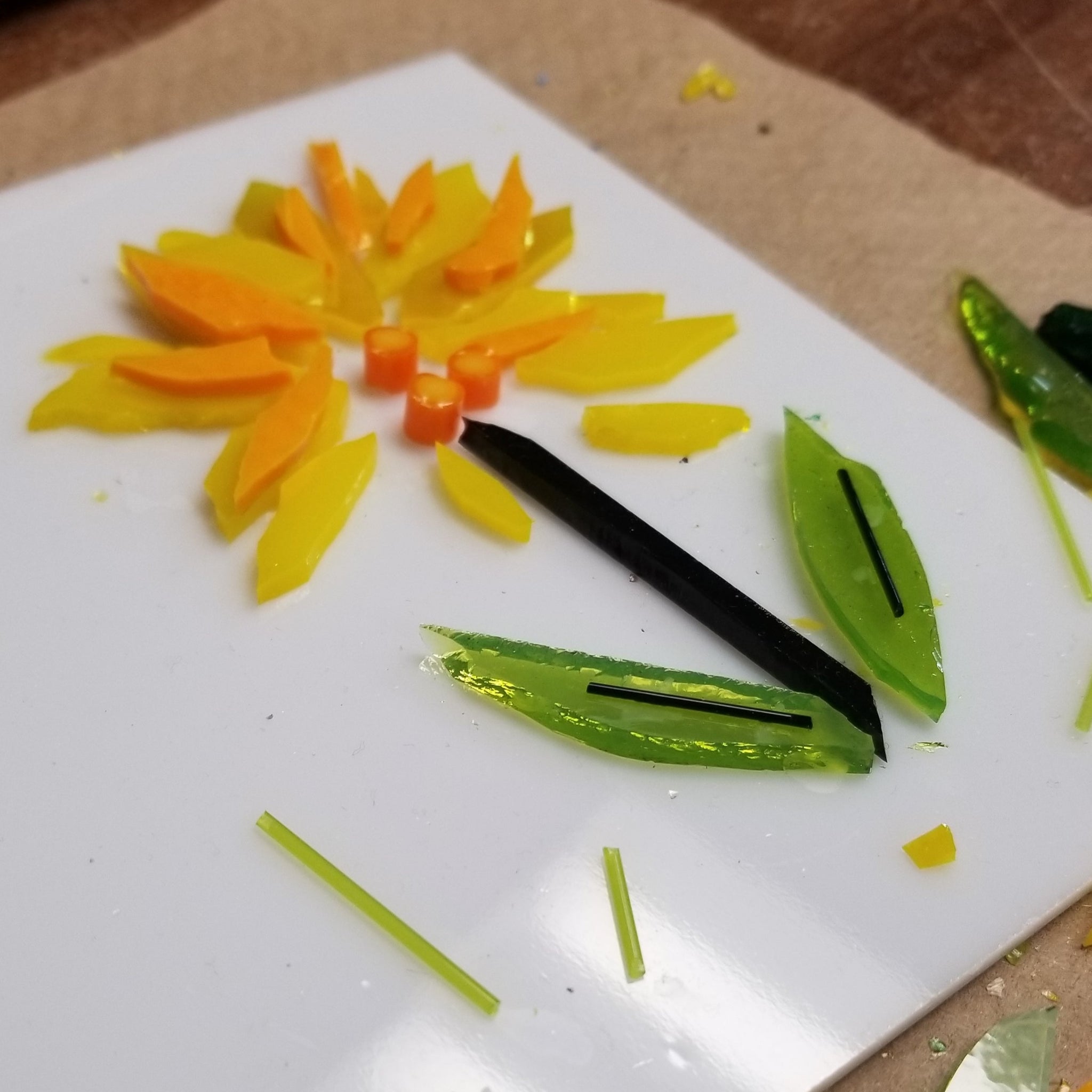NEW! Floral Fused Glass Platter - Saturday, May 21
