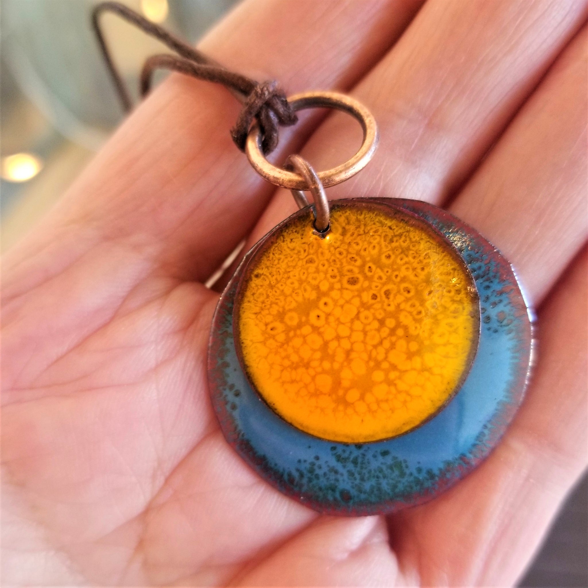 Layered Disc Necklace (Multiple Colorways) - Tina Tavolacci