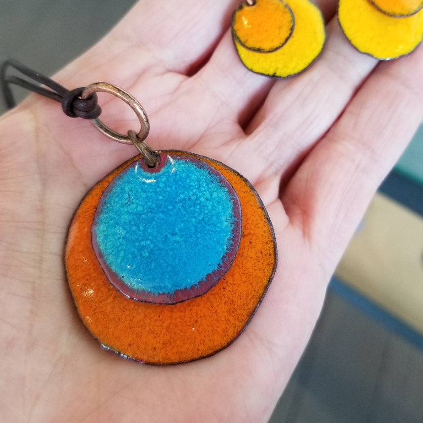 Layered Disc Necklace (Multiple Colorways) - Tina Tavolacci