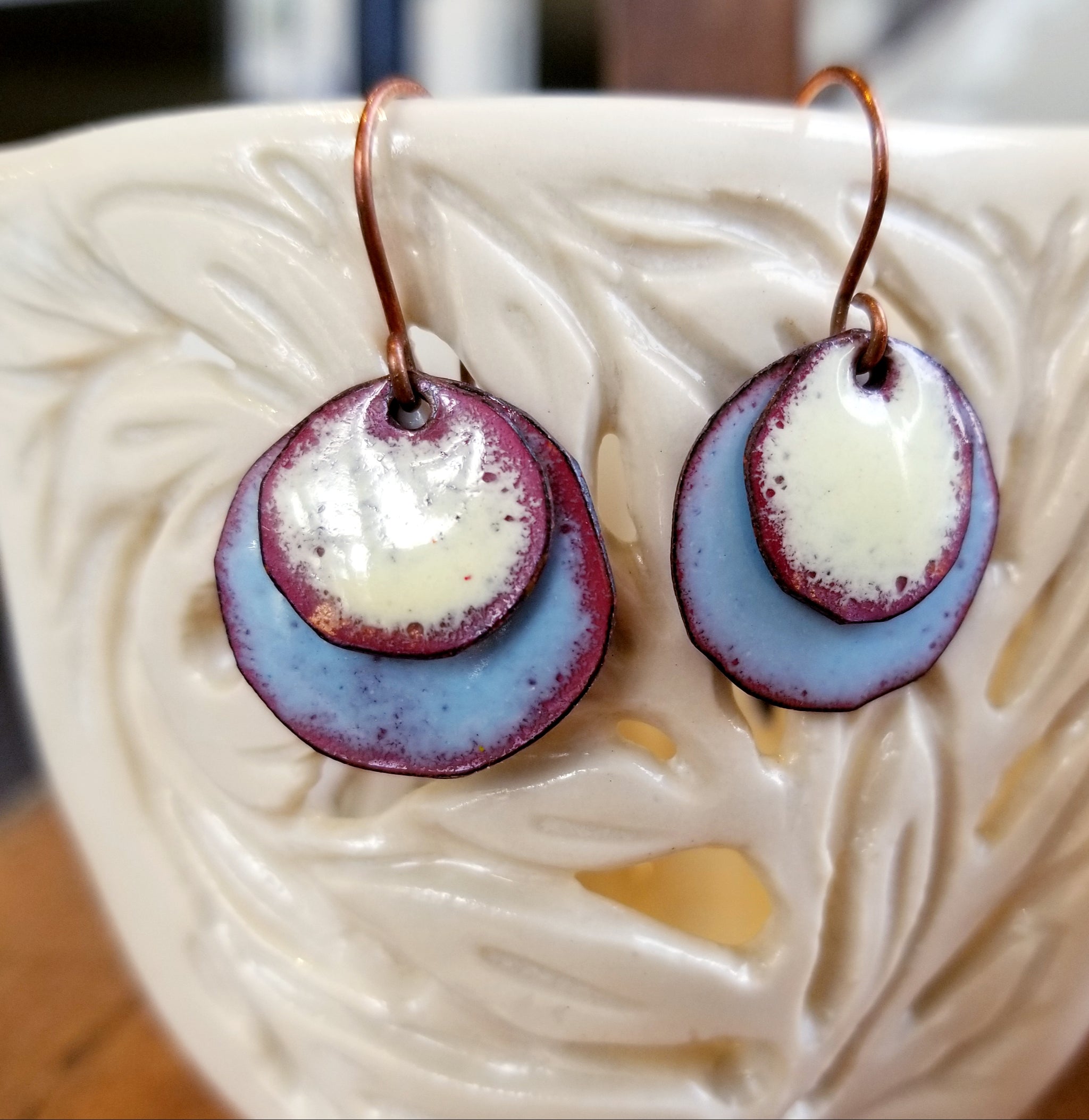 Layered Disc Earrings (Multiple Colorways) - Tina Tavolacci