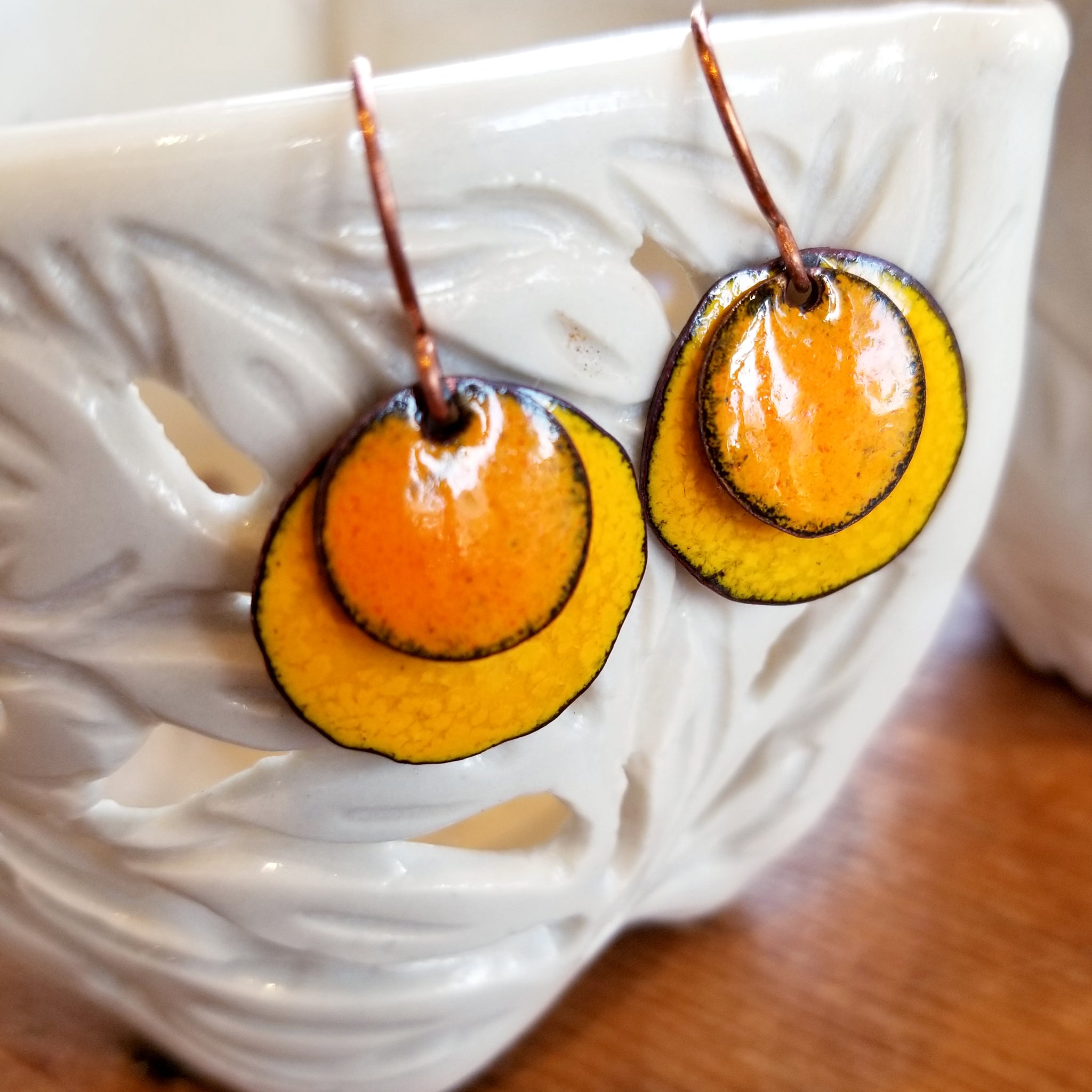 Layered Disc Earrings (Multiple Colorways) - Tina Tavolacci