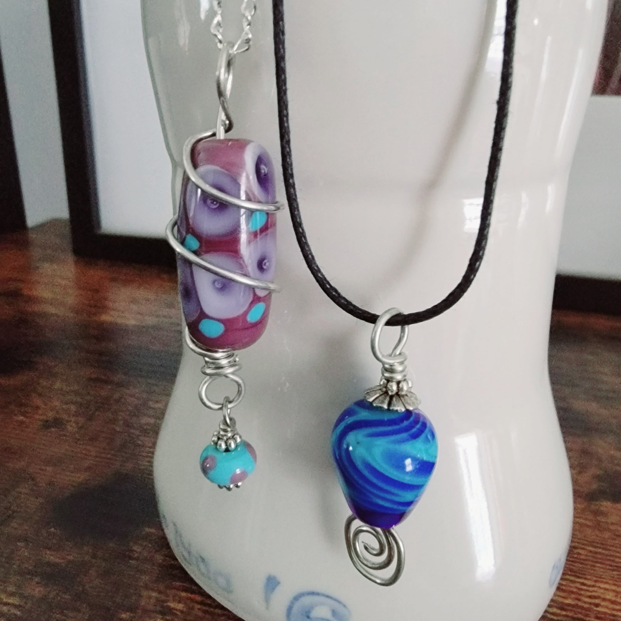 Glass Bead Necklace - Saturday, October 30
