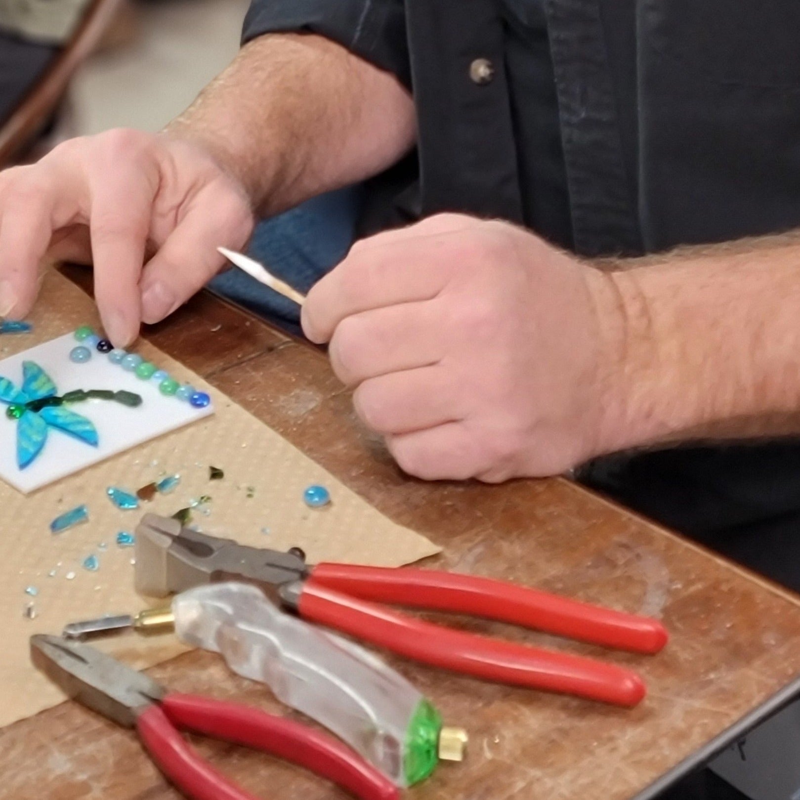 NEW! Herb Plant Stakes: Fused Glass - Wednesday, April 26