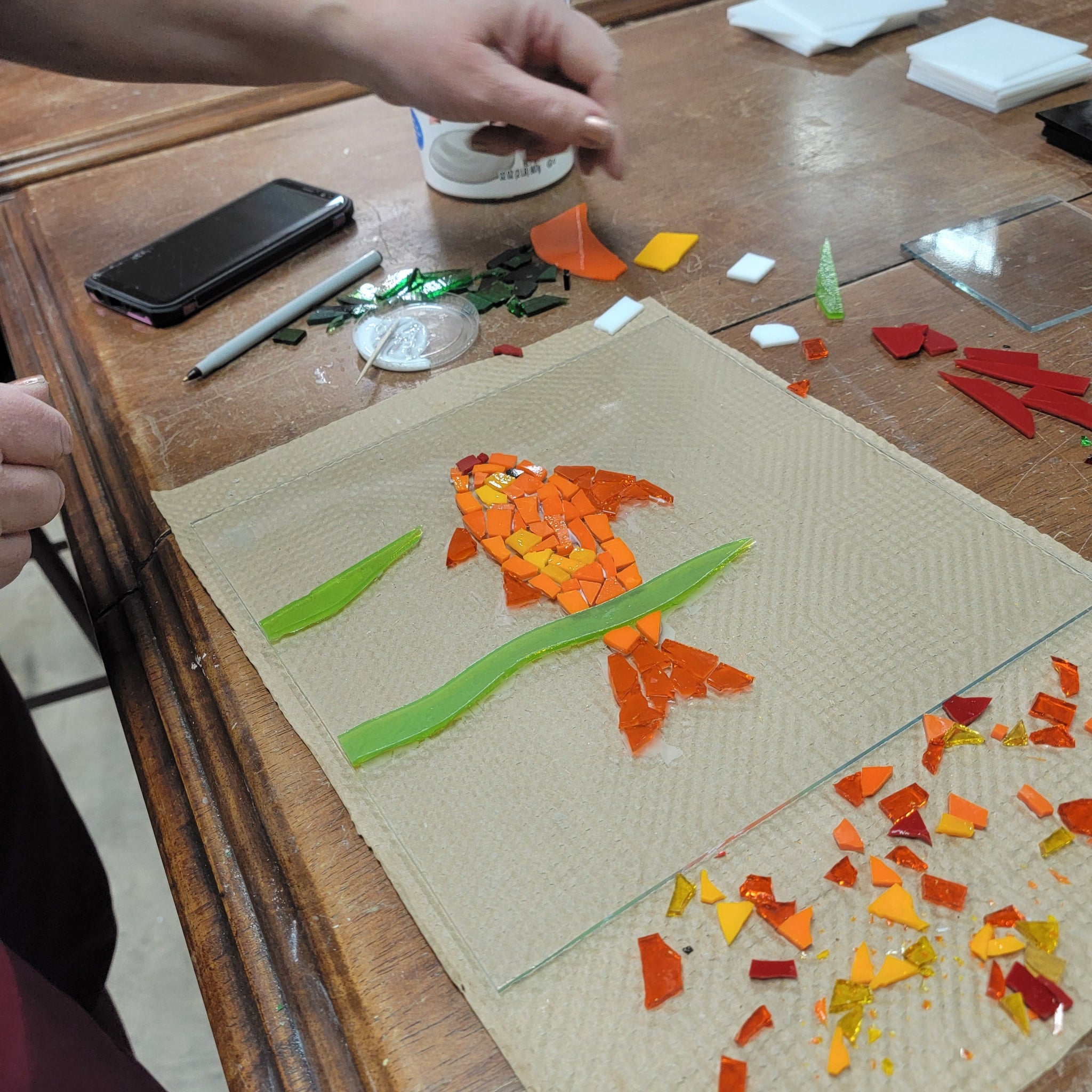 NEW! Floral Fused Glass Platter - Thursday, May 19