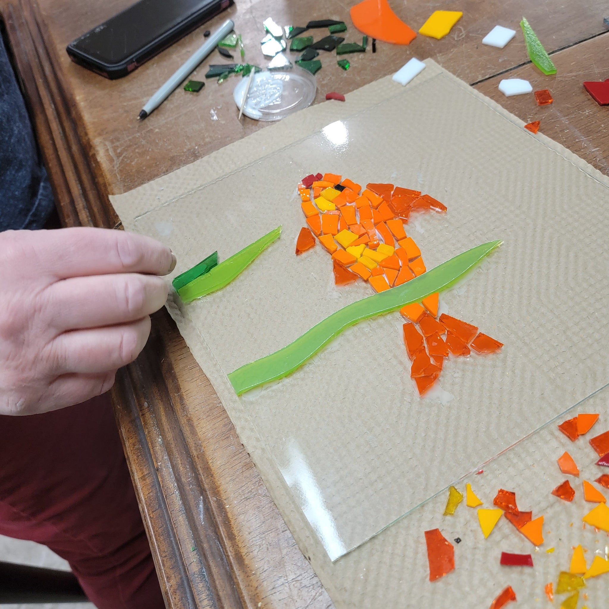 NEW! Floral Fused Glass Platter - Saturday, May 21