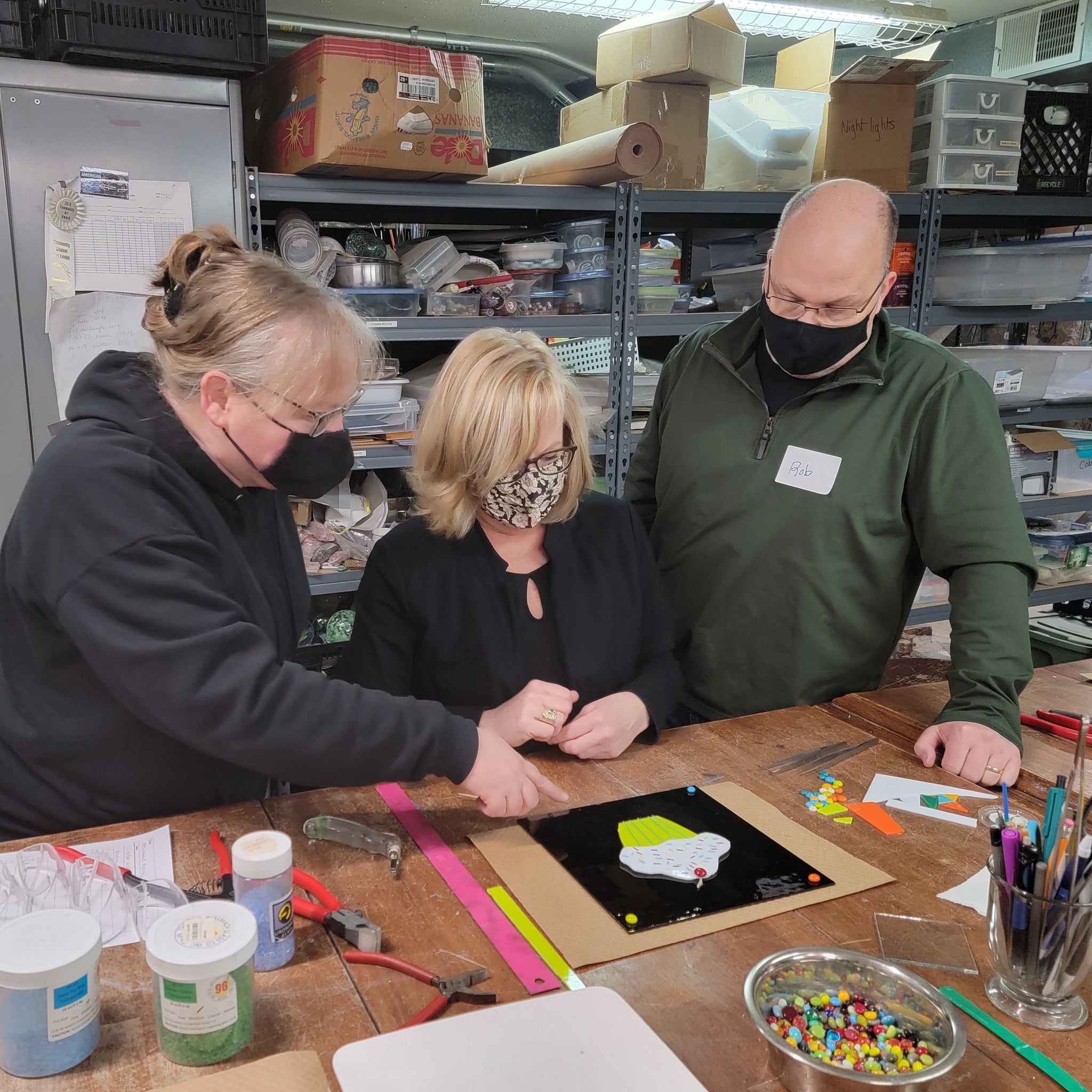 NEW! Fused Glass Flower Bowls - Thursday, July 21
