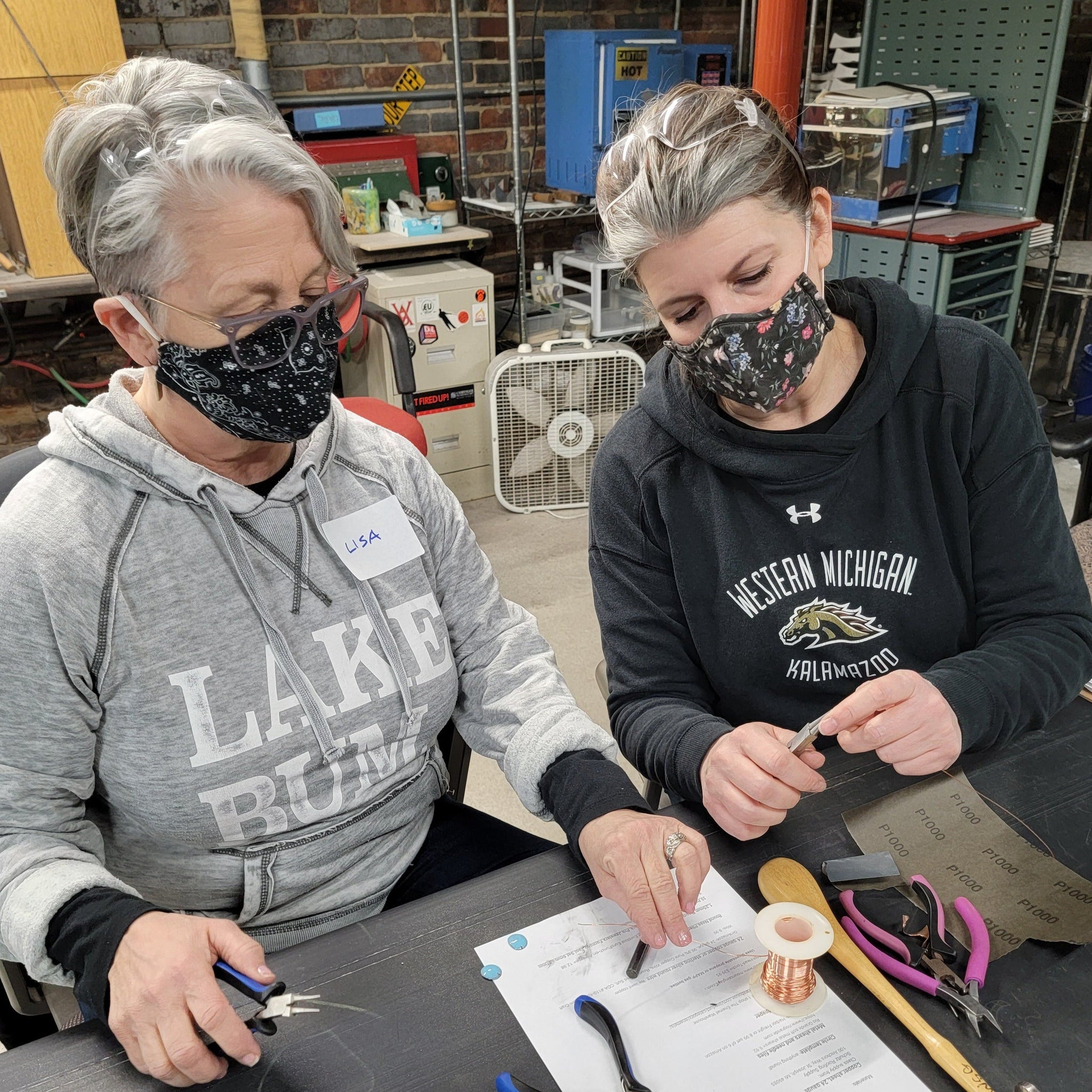 Fold-Forming & Torch-Fired Enamel Earrings: Wednesday, Oct 5
