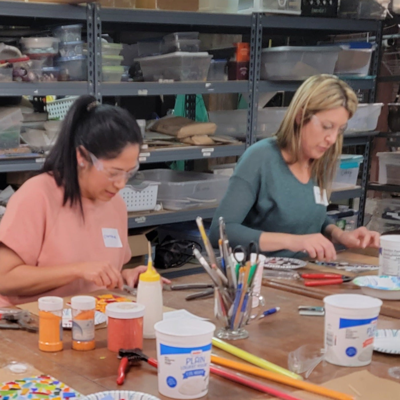 Fused Glass Slurry Plate - August 30