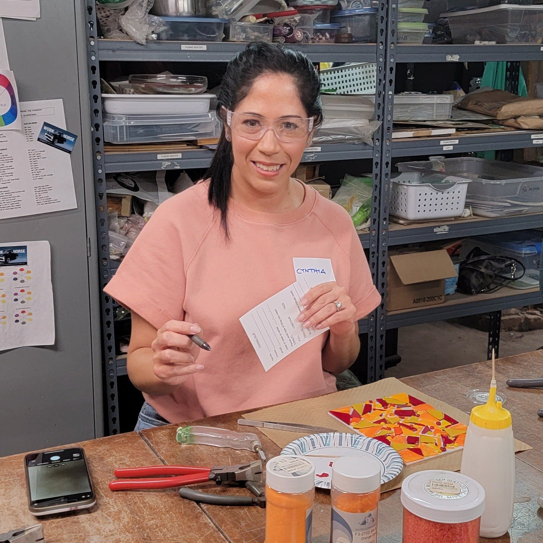 NEW! Fused Glass Plant Stakes - Wednesday, May 25