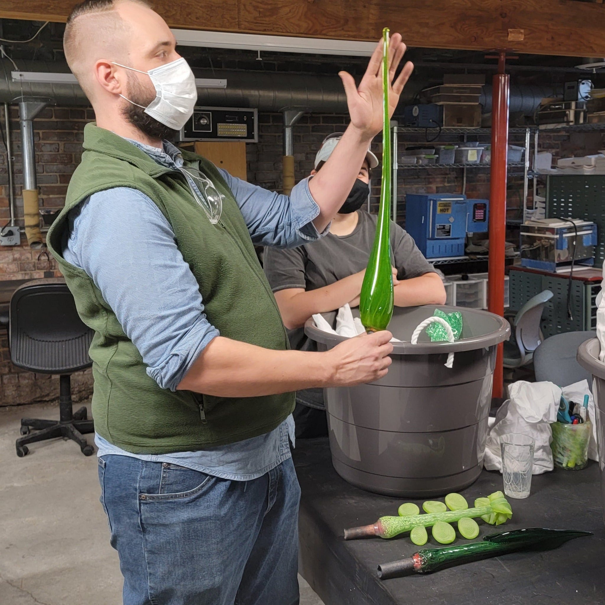 NEW! Glass & Copper Finials - Saturday, March 11