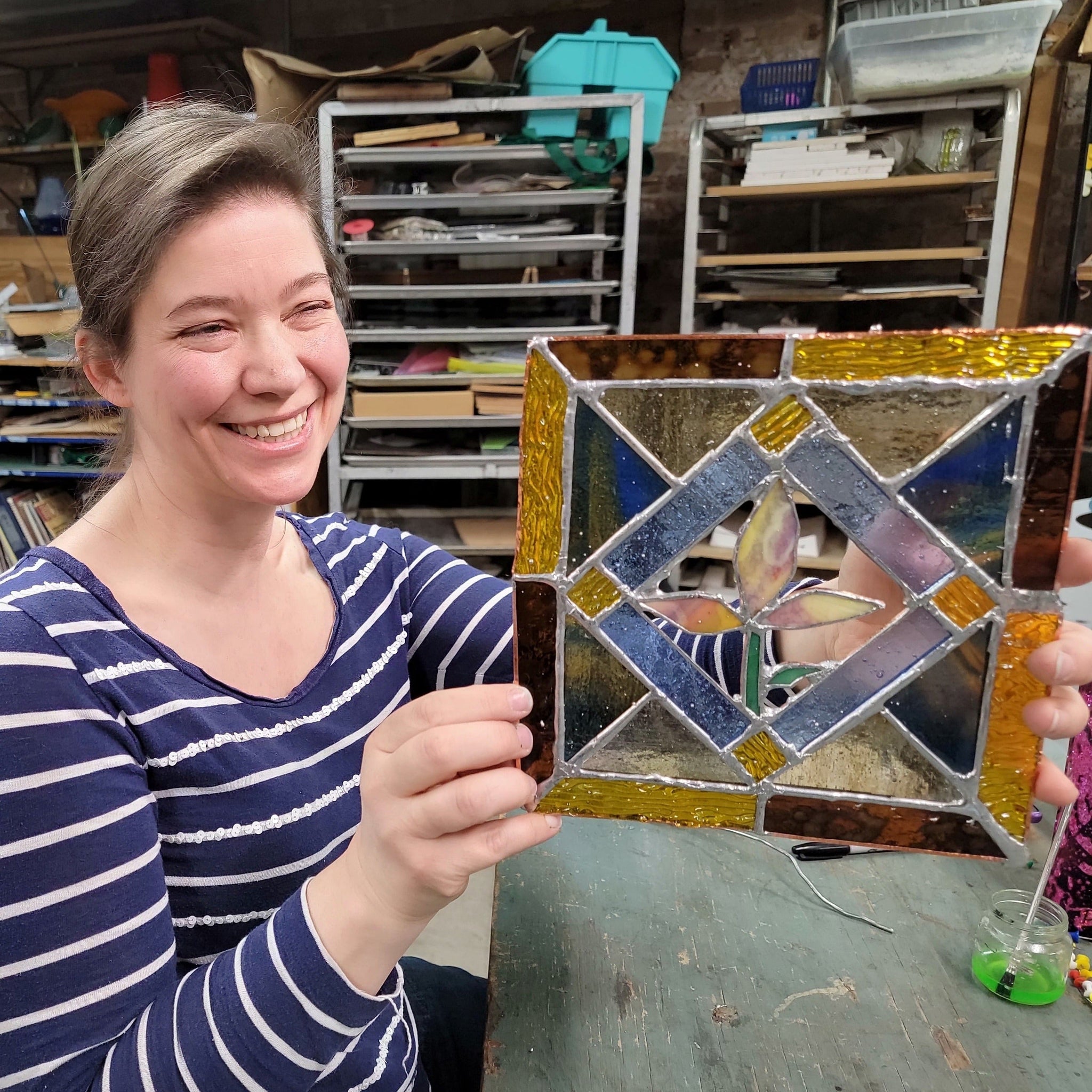 Intro to Stained Glass - July 13, 20 & 27 (Wednesdays)