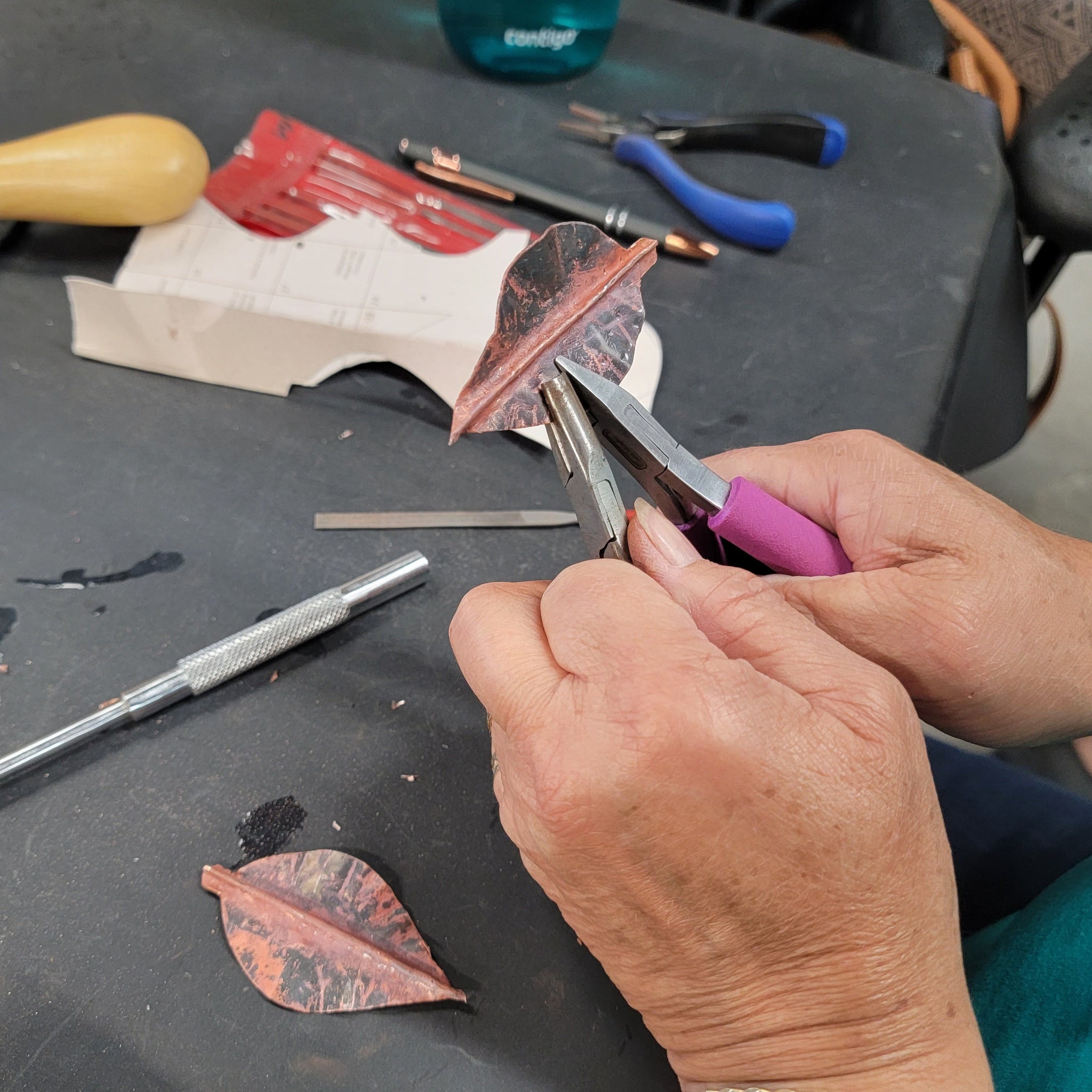 Fold-Forming & Torch-Fired Enamel Earrings: Wednesday, Oct 5