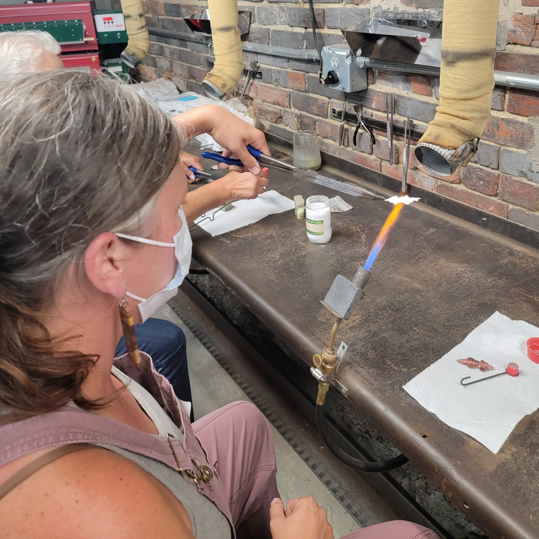 Fold-Forming & Torch-Fired Enamel Earrings: Wednesday, Oct 5