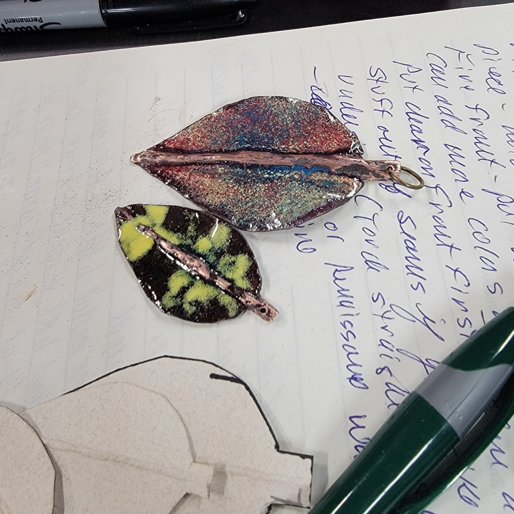 Fold-Forming & Torch-Fired Enamel Earrings: Wednesday, Oct 5