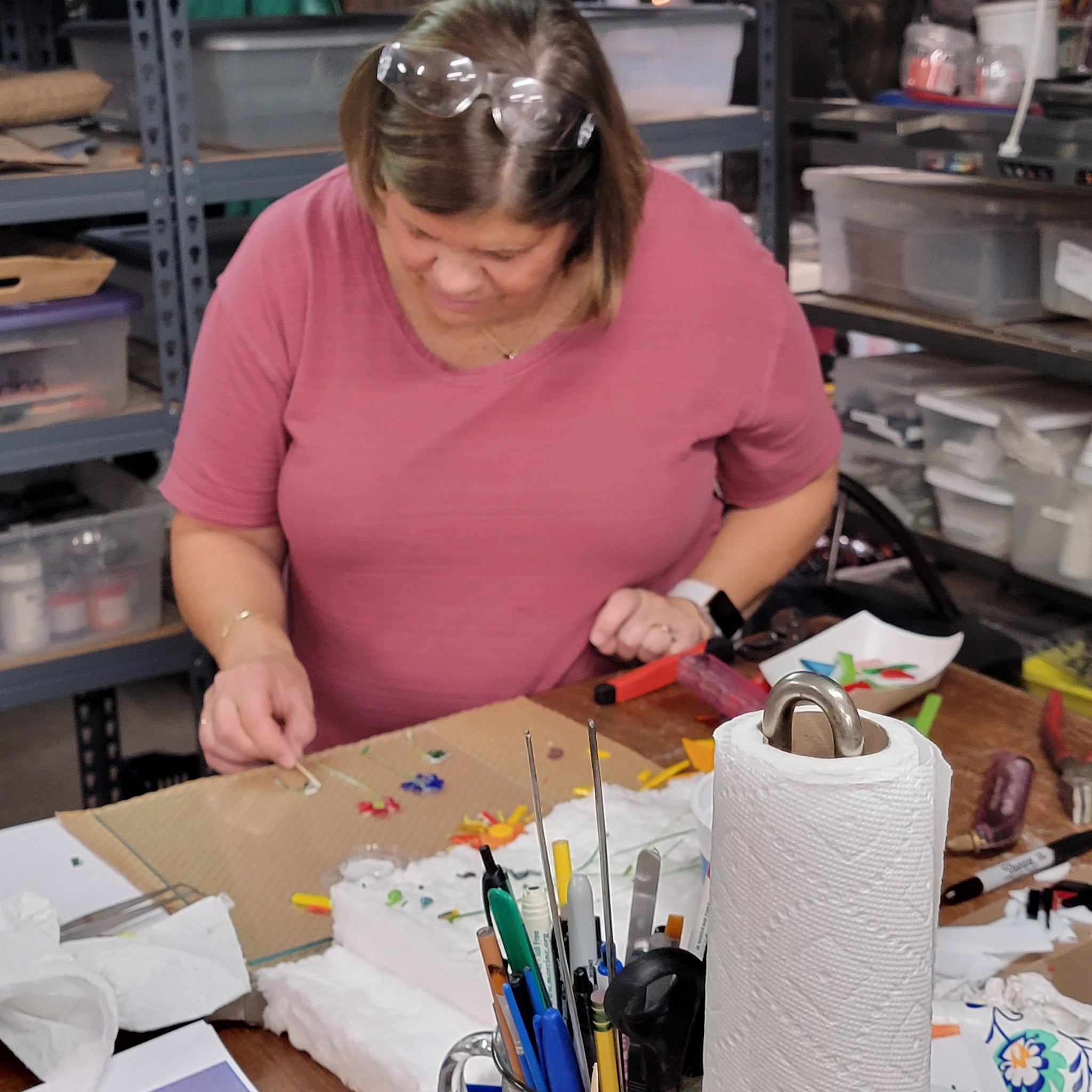 NEW! Herb Plant Stakes: Fused Glass - Wednesday, April 26