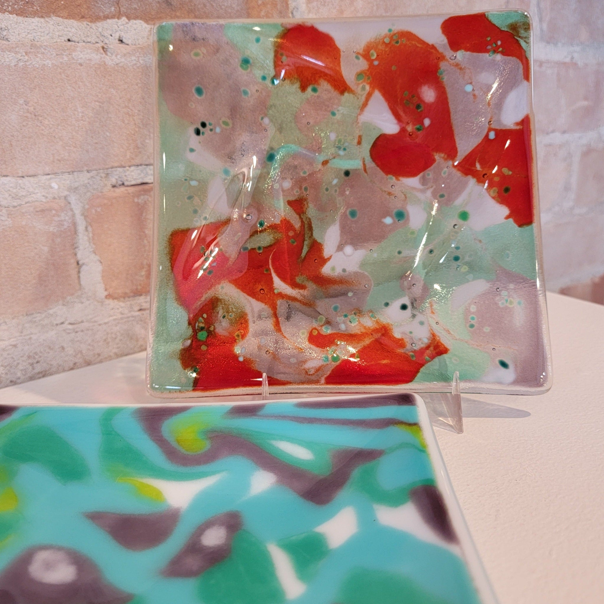 Fused Glass Slurry Plate - August 30