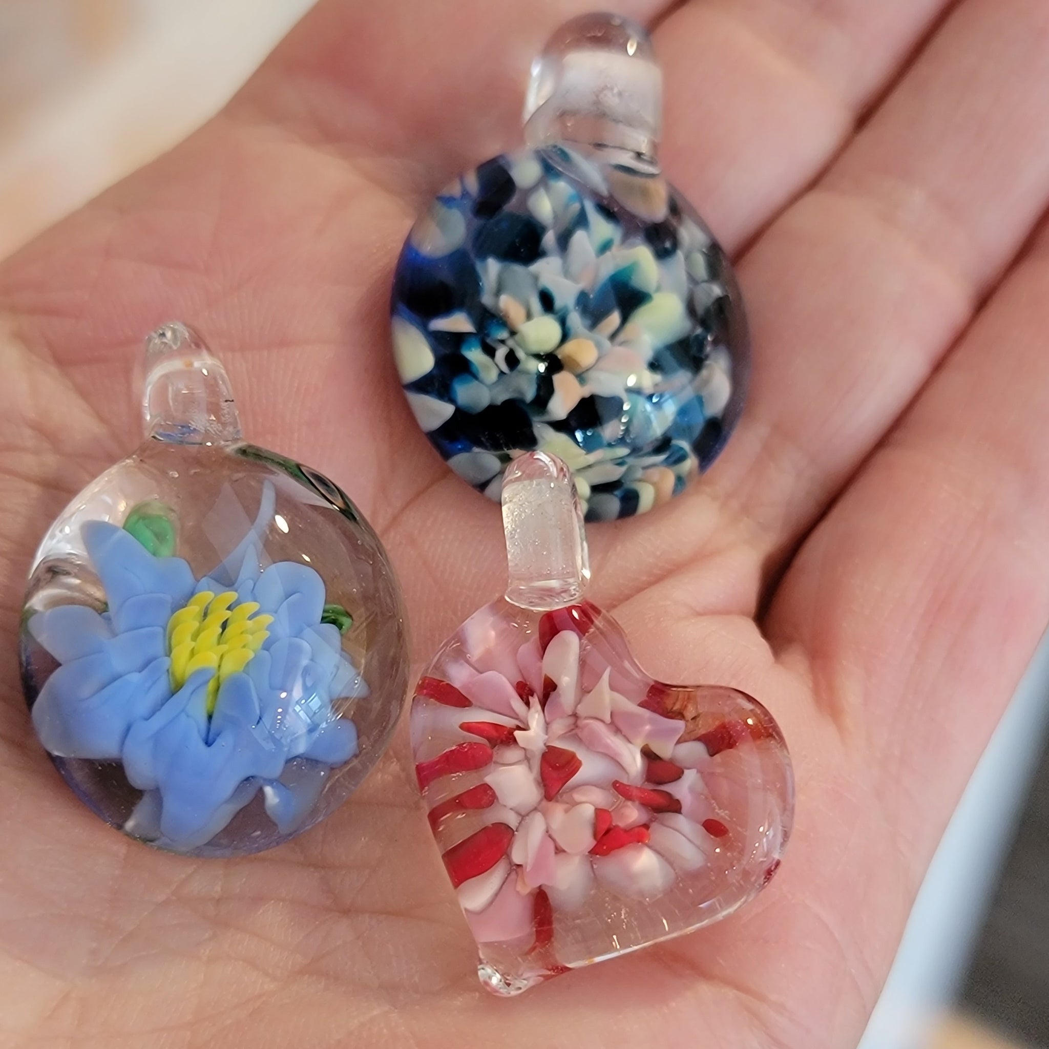 Off-Mandrel Pendants (Flameworking): Wednesday, February 22