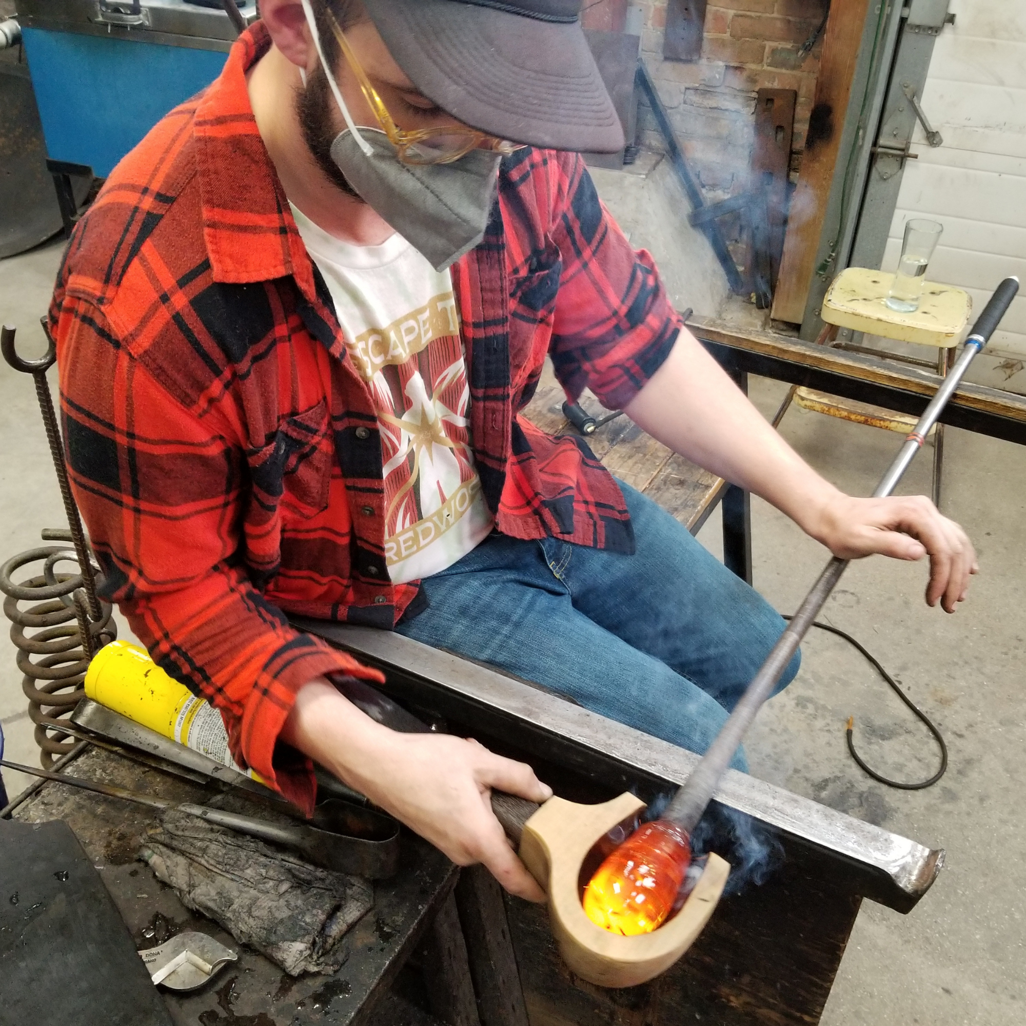 Our glass artists infuse your loved one's ashes in glass