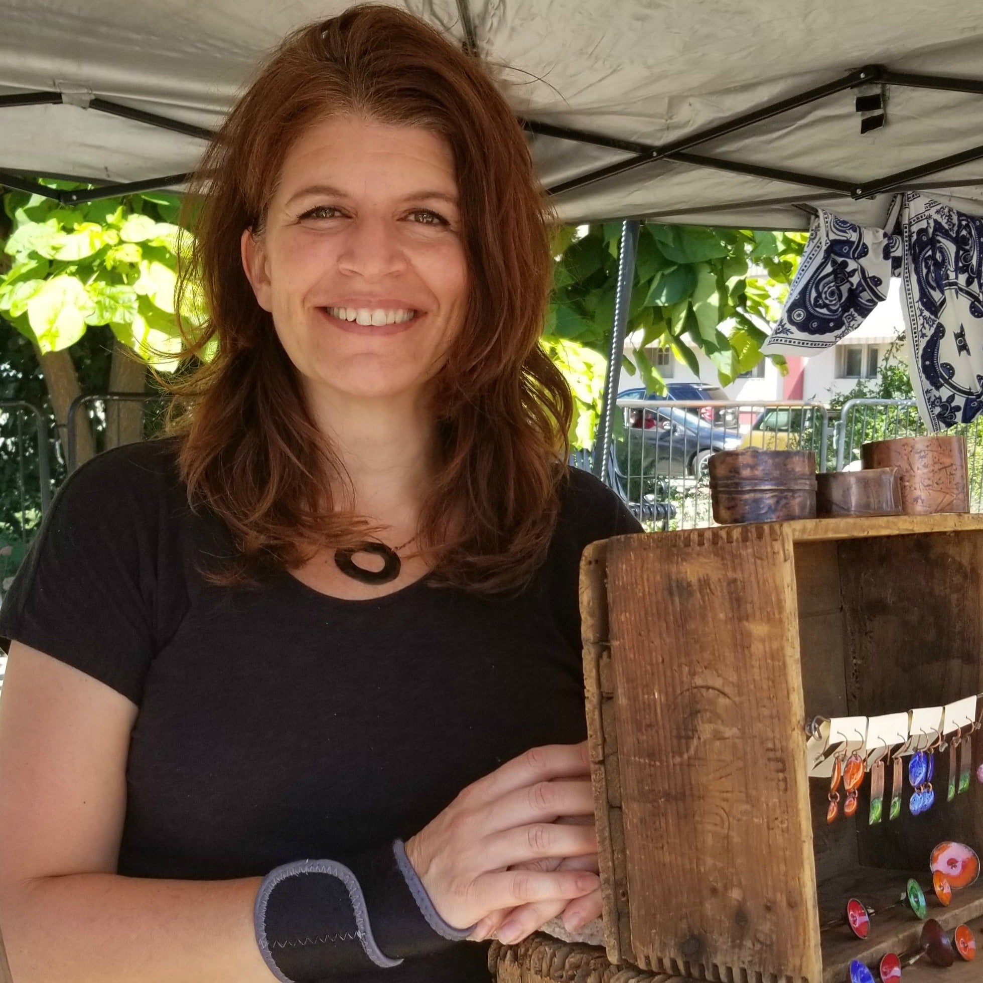 Layered Disc Earrings (Multiple Colorways) - Tina Tavolacci