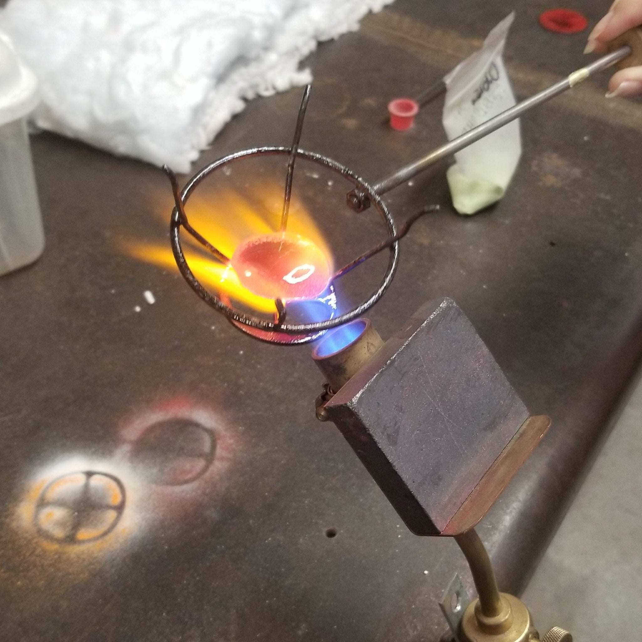 NEW! Fold-Forming and Torch-Fired Enamel Earrings: Wednesday, July 13