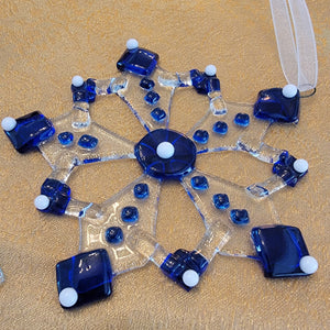 Fused Glass Snowflake Ornaments - December 13