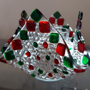 NEW! Fused Glass Holiday Candle Holder - November 29