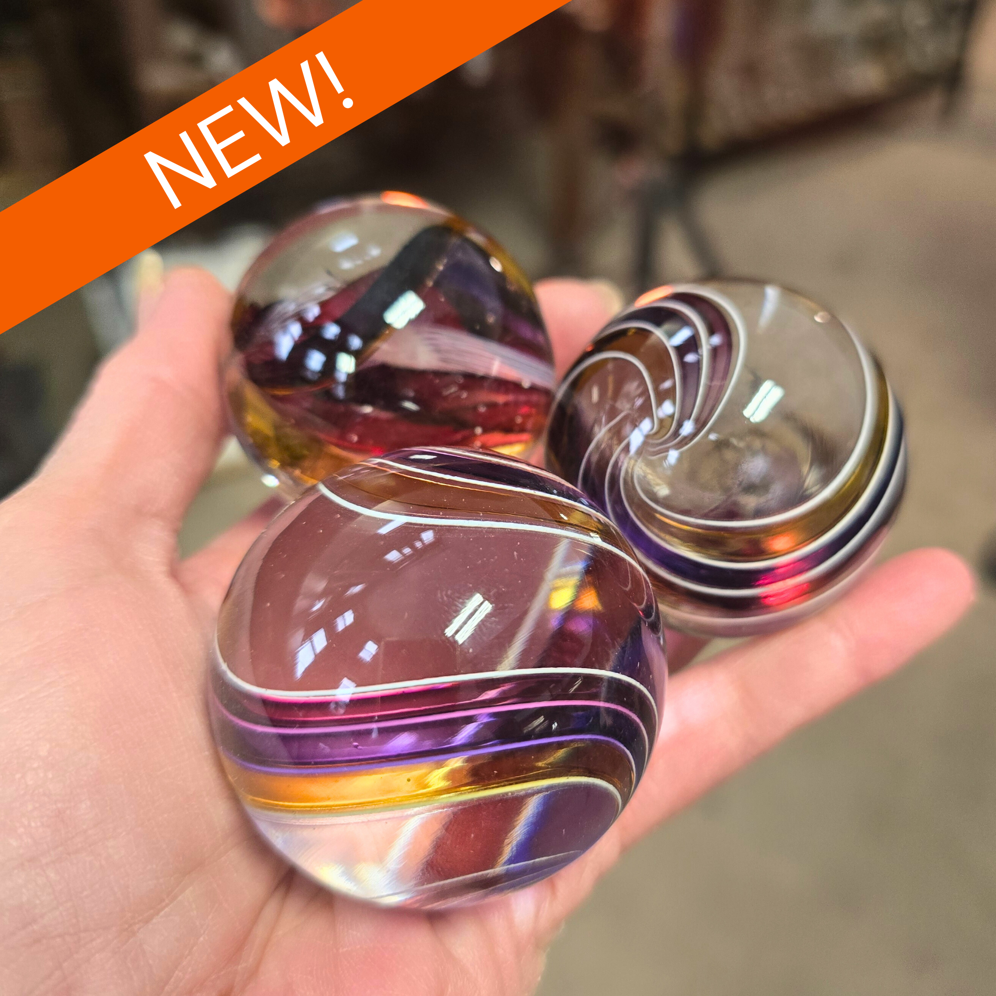 NEW! Cane Marbles - Advanced Glassblowing: Sunday, April 26th