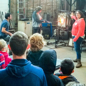 Glassblowing Demo for Students at WSG
