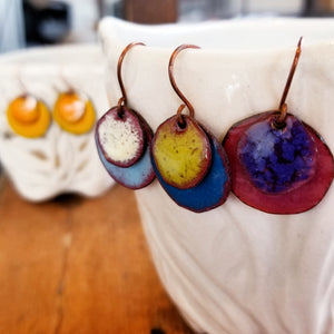 Layered Disc Earrings (Multiple Colorways) - Tina Tavolacci
