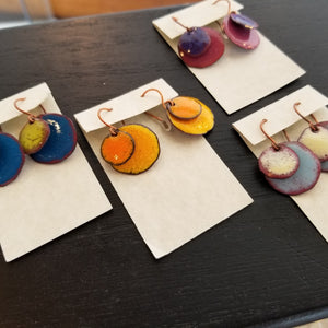 Layered Disc Earrings (Multiple Colorways) - Tina Tavolacci