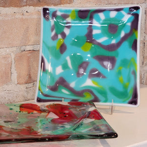 Fused Glass Slurry Plate - August 30