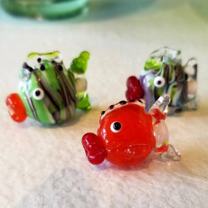 Flameworking Fish Beads: Student work